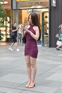 【精选街拍】Vol.2706 气质紫色修身裙 [277P-1.94GB]