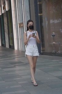 【精选街拍】Vol.2054 活力白色短裤 [113P-1.22GB]