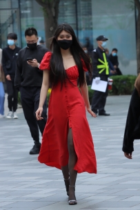 【精选街拍】Vol.2310 黑丝红长裙 [341P-2.58GB]