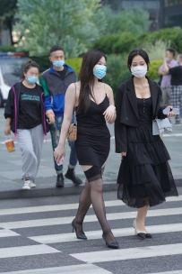 【精选街拍】Vol.3344 黑色系更显白 [157P+1V-2.23GB]