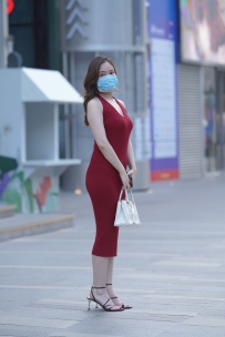 【精选街拍】Vol.3169 亮眼红色长裙 [352P-4.73GB]